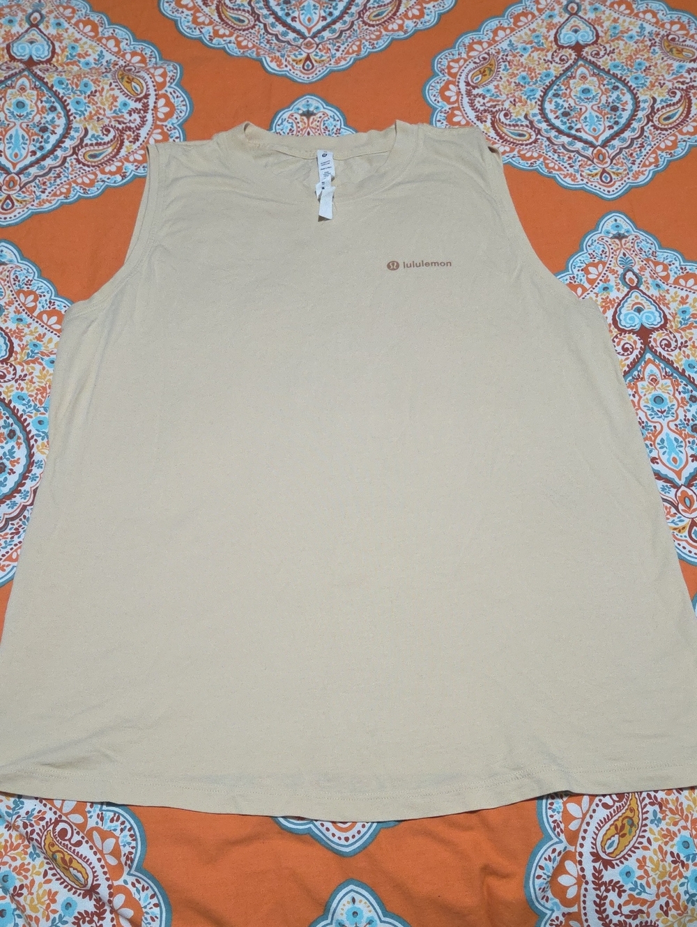 lululemon athletica Beige Muscle Tee